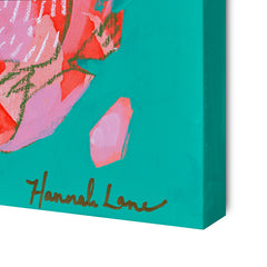 Spring Artichoke Aqua and Pink