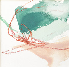 Color Study in Peach and Green