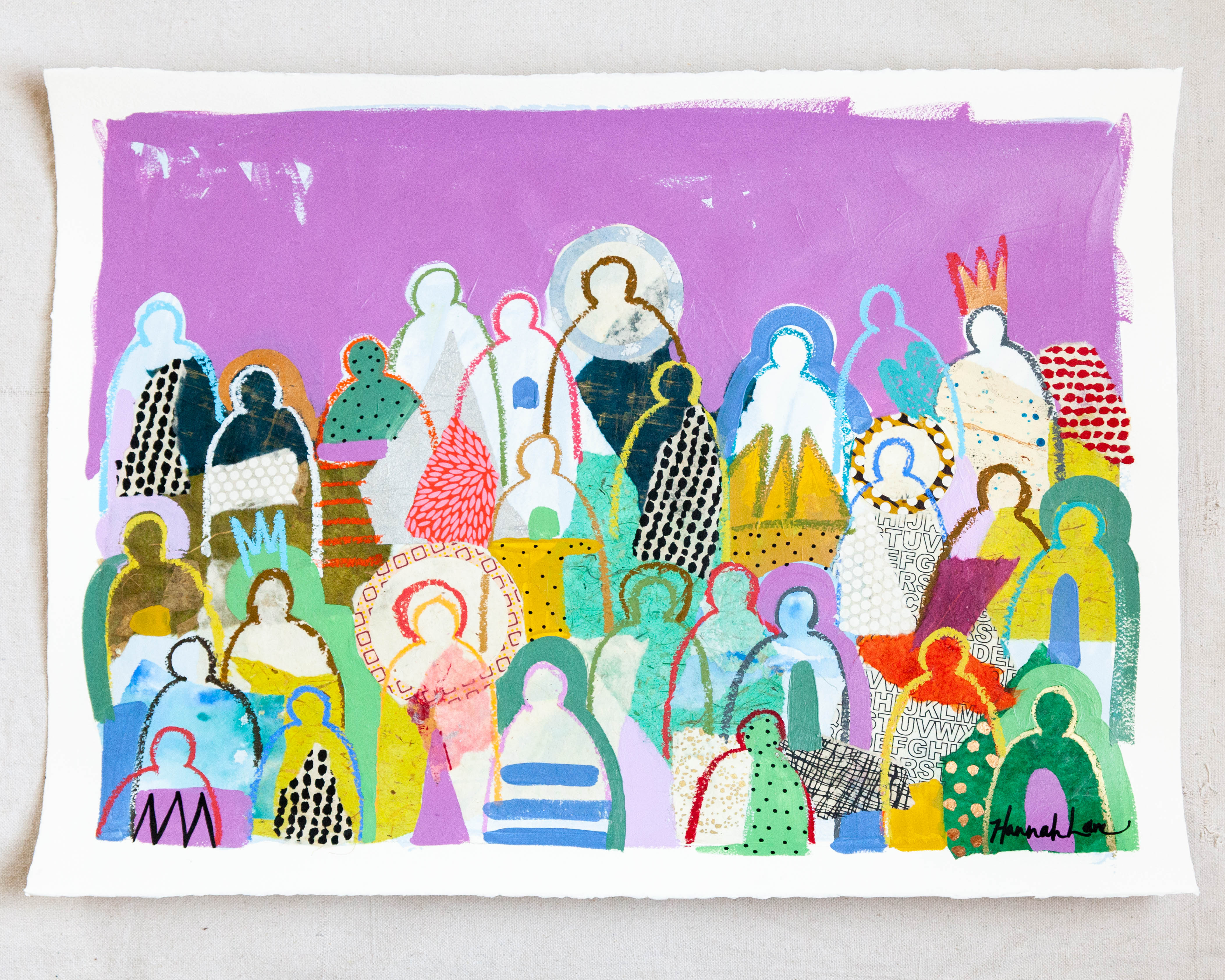 Crowd on Paper 2- Hannah Lane