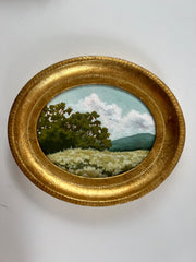 Floral Field in Oval