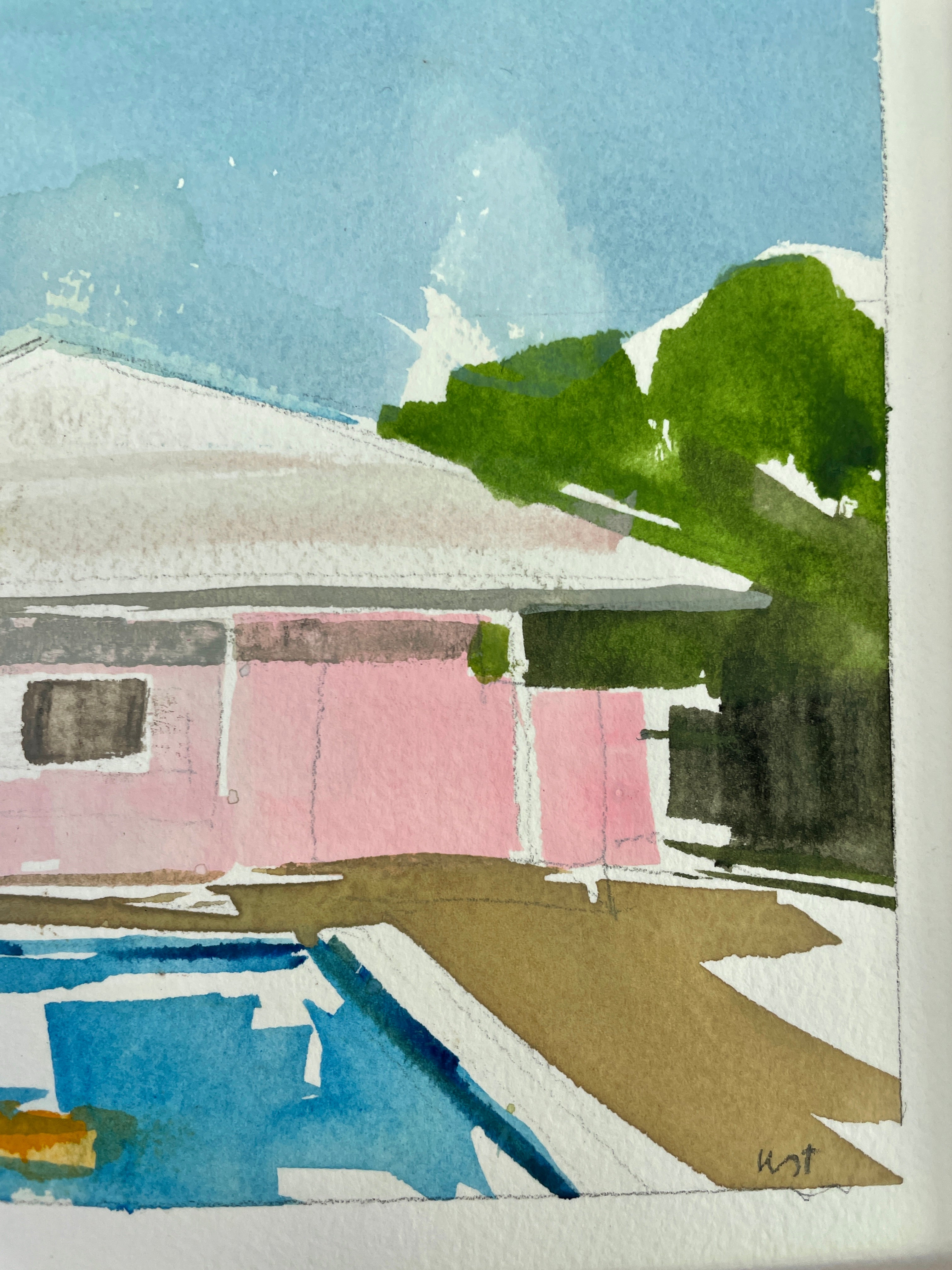 Pink Pool House