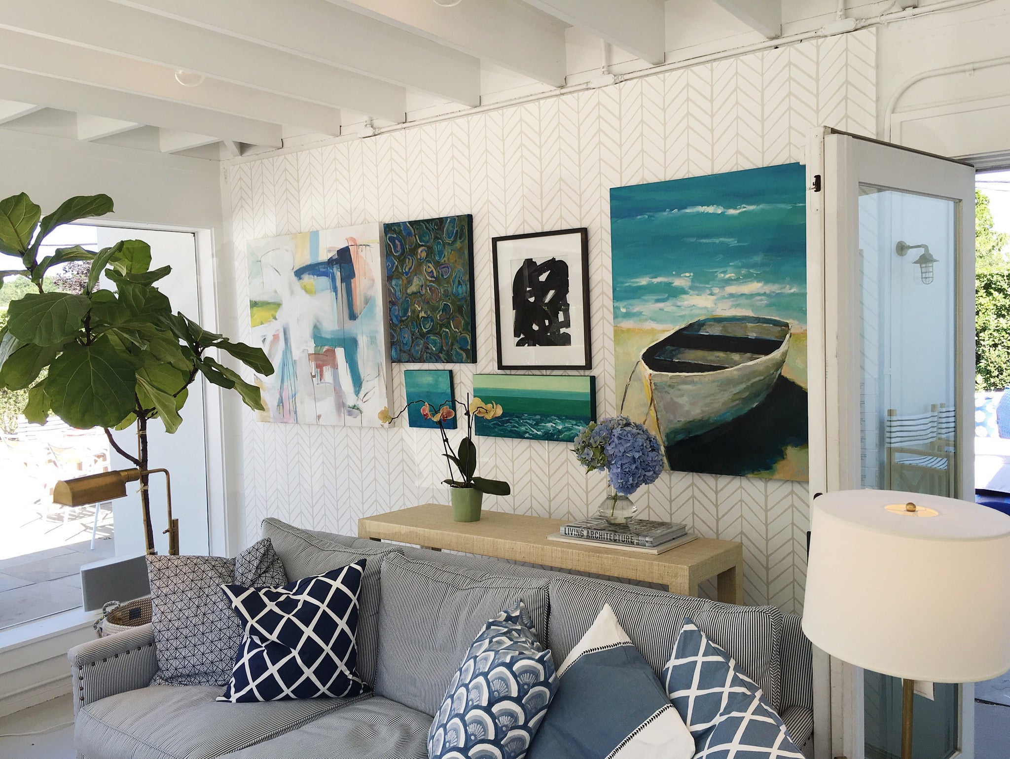 Artist: Emily Brown, Lynne Hamontree, Erika Erckson, Anne Strickland; Interior Design: Traditional Home